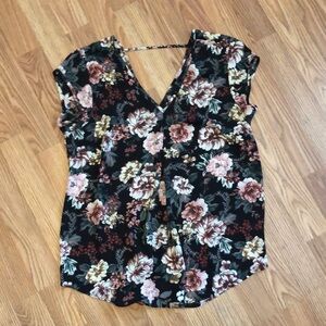 HALOGEN Floral Shirt
